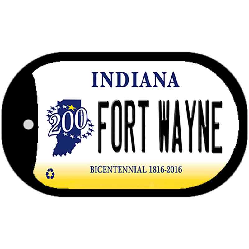 Indiana Fort Wayne Novelty Metal Dog Tag Necklace DT-6378