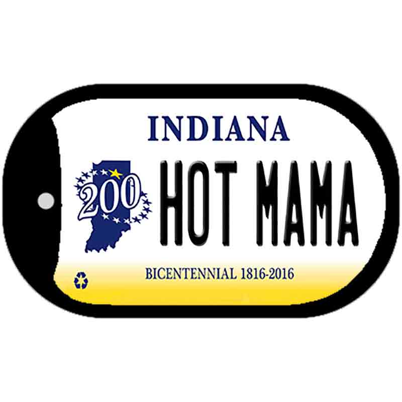 Indiana Hot Mama Novelty Metal Dog Tag Necklace DT-6383