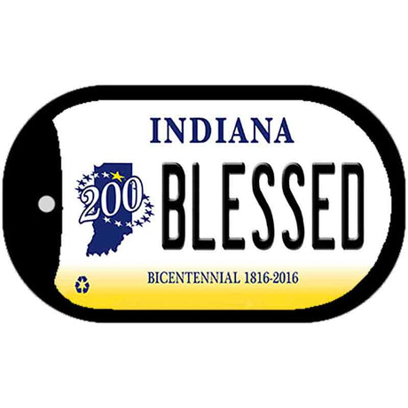 Indiana Blessed Novelty Metal Dog Tag Necklace DT-6385