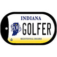 Indiana Golfer Novelty Metal Dog Tag Necklace DT-6387