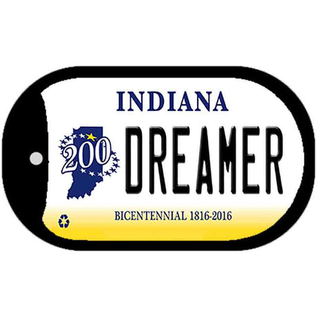 Indiana Dreamer Novelty Metal Dog Tag Necklace DT-6402