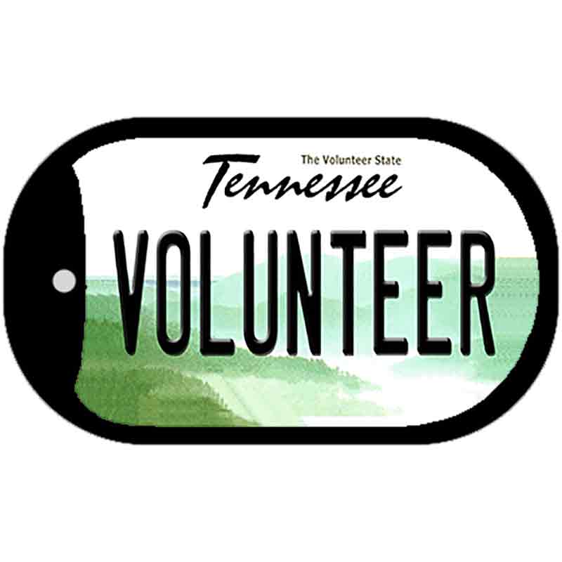 Volunteer Tennessee Novelty Metal Dog Tag Necklace DT-6412