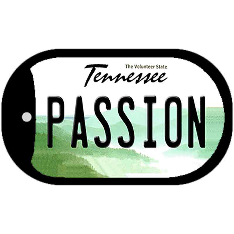 Passion Tennessee Novelty Metal Dog Tag Necklace DT-6421