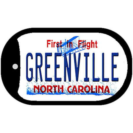 Greenville North Carolina Novelty Metal Dog Tag Necklace DT-6477