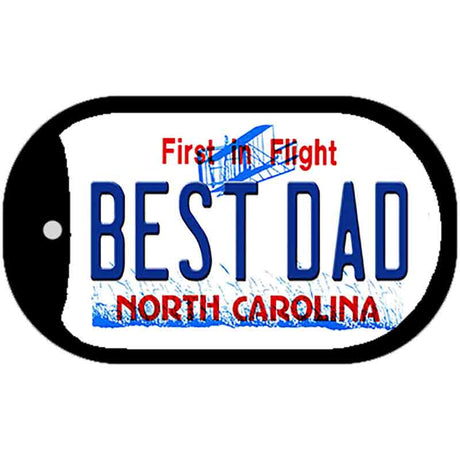 Best Dad North Carolina Novelty Metal Dog Tag Necklace DT-6479