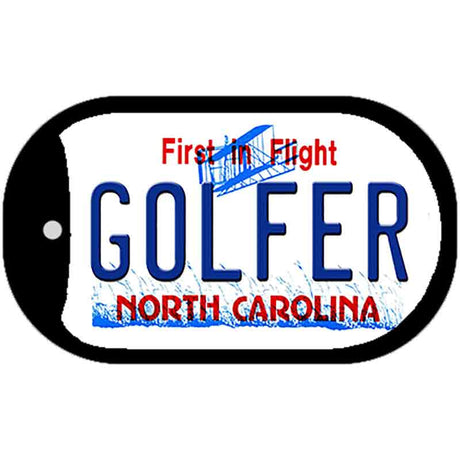 Golfer North Carolina Novelty Metal Dog Tag Necklace DT-6481