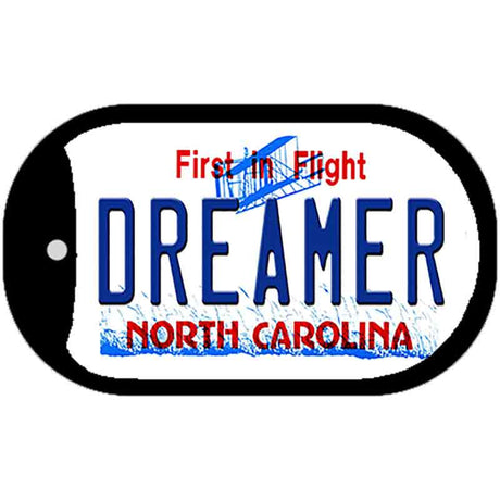 Dreamer North Carolina Novelty Metal Dog Tag Necklace DT-6495