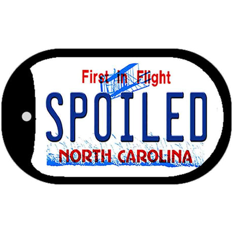 Spoiled North Carolina Novelty Metal Dog Tag Necklace DT-6498