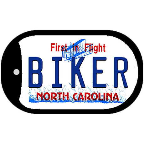 Biker North Carolina Novelty Metal Dog Tag Necklace DT-6499