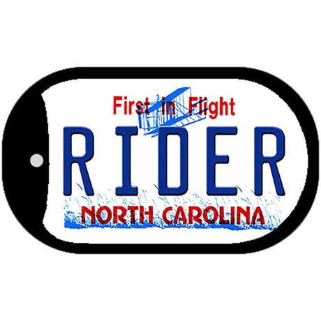 Rider North Carolina Novelty Metal Dog Tag Necklace DT-6500