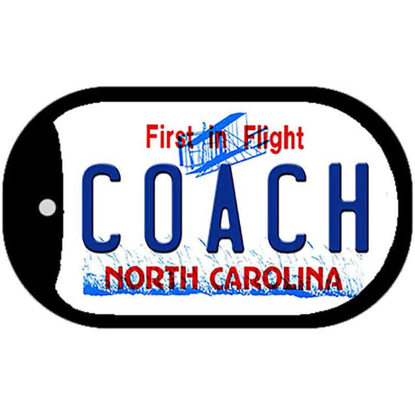 Coach North Carolina Novelty Metal Dog Tag Necklace DT-6503