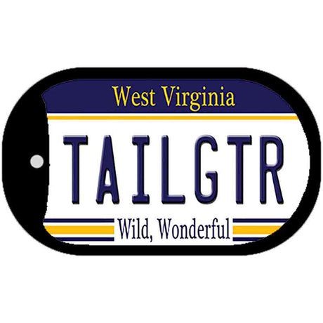 Tailgtr West Virginia Novelty Metal Dog Tag Necklace DT-6505