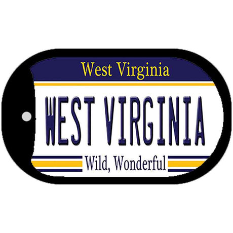 West Virginia Novelty Metal Dog Tag Necklace DT-6508