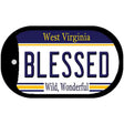 Blessed West Virginia Novelty Metal Dog Tag Necklace DT-6510