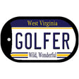 Golfer West Virginia Novelty Metal Dog Tag Necklace DT-6512