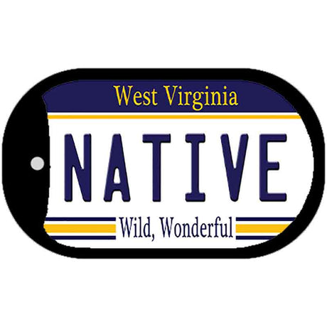 Native West Virginia Novelty Metal Dog Tag Necklace DT-6517