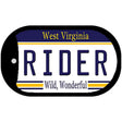 Rider West Virginia Novelty Metal Dog Tag Necklace DT-6532