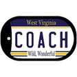 Coach West Virginia Novelty Metal Dog Tag Necklace DT-6535