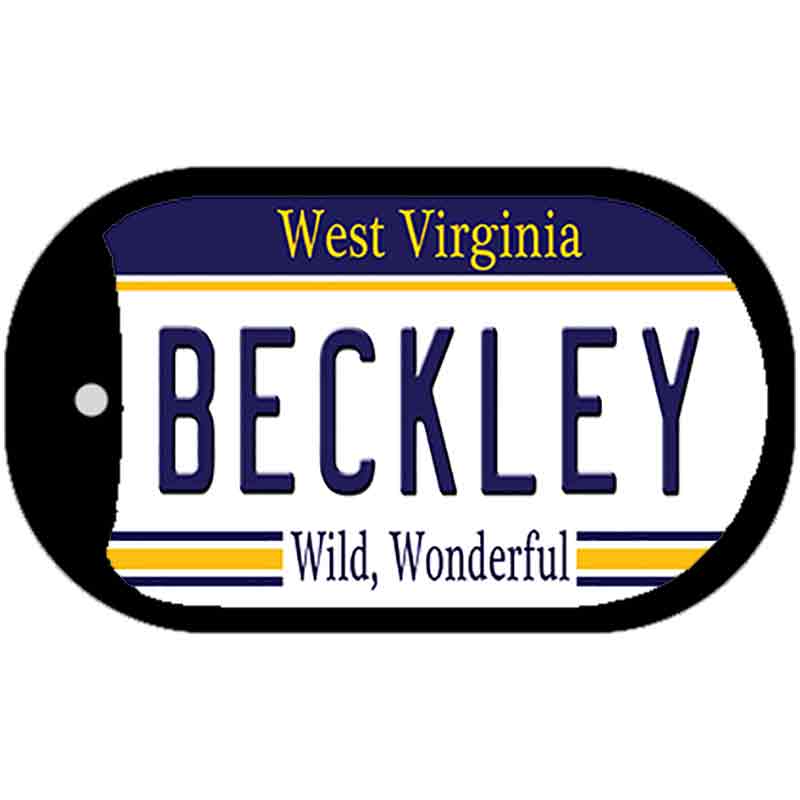 Beckley West Virginia Novelty Metal Dog Tag Necklace DT-6541