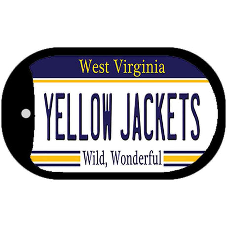 Yellow Jackets West Virginia Novelty Metal Dog Tag Necklace DT-6544