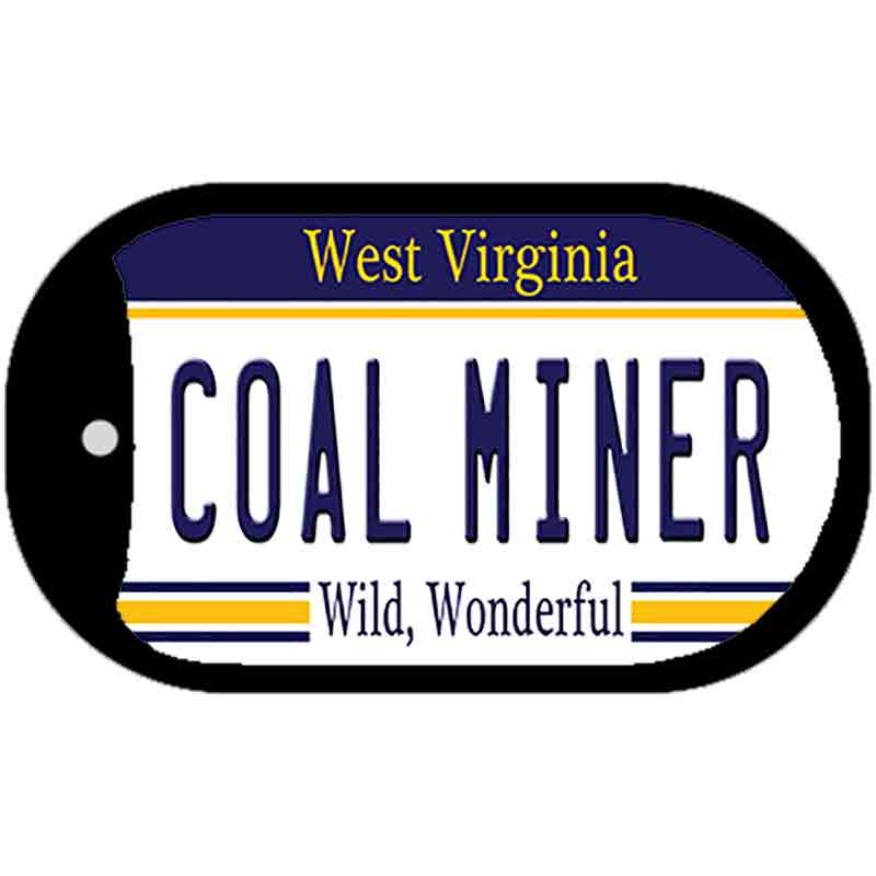 Coal Miner West Virginia Novelty Metal Dog Tag Necklace DT-6546