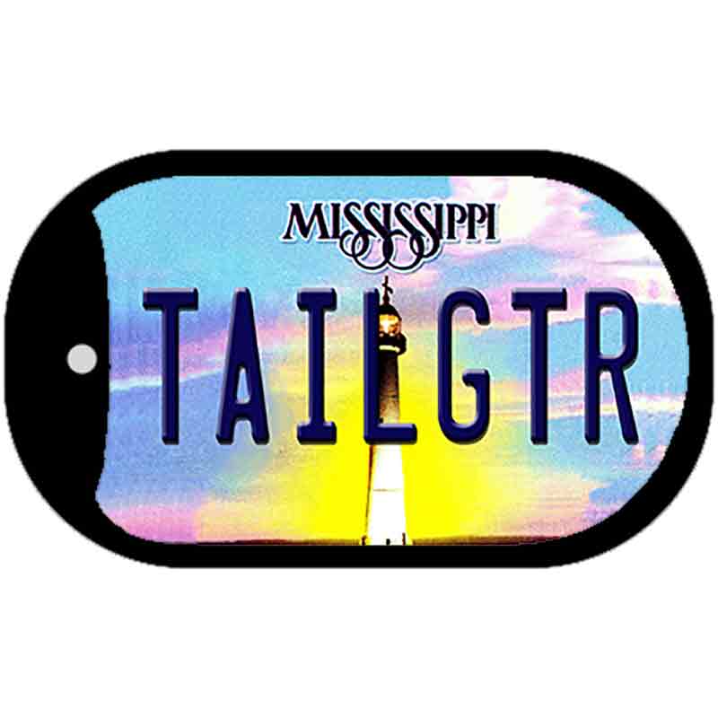 Tailgtr Mississippi Novelty Metal Dog Tag Necklace DT-6549