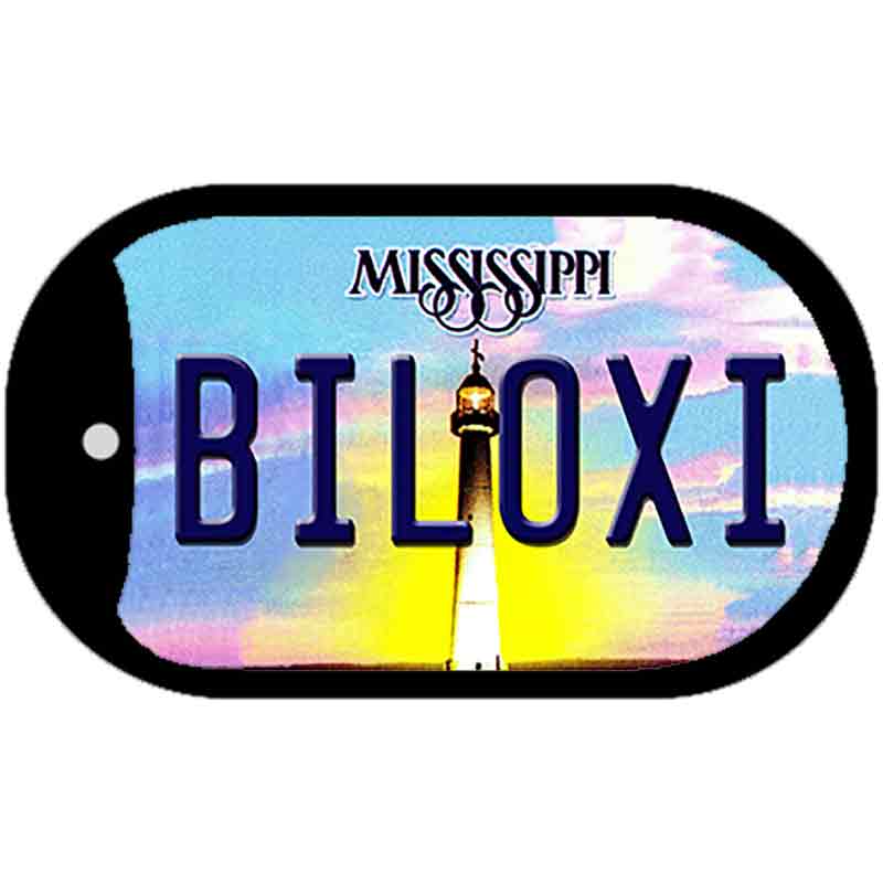 Biloxi Mississippi Novelty Metal Dog Tag Necklace DT-6556