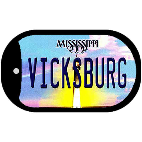 Vicksburg Mississippi Novelty Metal Dog Tag Necklace DT-6558