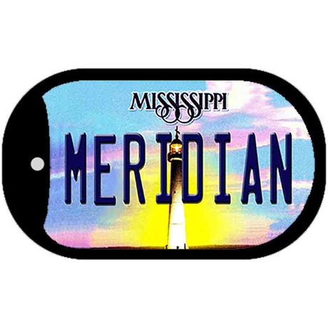 Meridian Mississippi Novelty Metal Dog Tag Necklace DT-6562