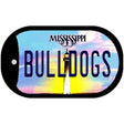 Bulldogs Mississippi Novelty Metal Dog Tag Necklace DT-6563