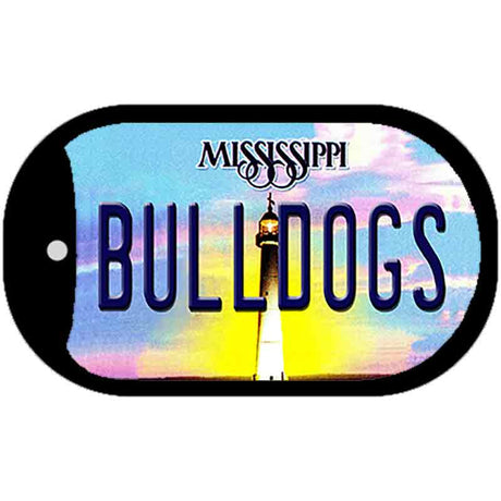 Bulldogs Mississippi Novelty Metal Dog Tag Necklace DT-6563