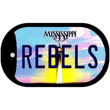 Rebels Mississippi Novelty Metal Dog Tag Necklace DT-6564