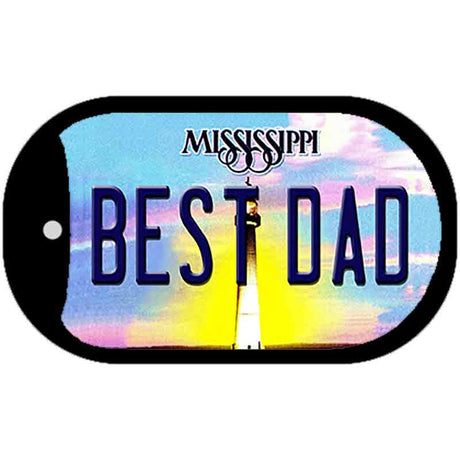 Best Dad Mississippi Novelty Metal Dog Tag Necklace DT-6570