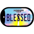 Blessed Mississippi Novelty Metal Dog Tag Necklace DT-6571