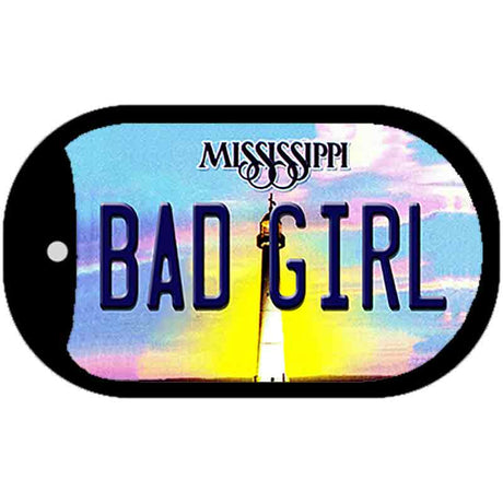 Bad Girl Mississippi Novelty Metal Dog Tag Necklace DT-6576