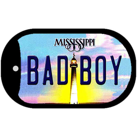 Bad Boy Mississippi Novelty Metal Dog Tag Necklace DT-6577