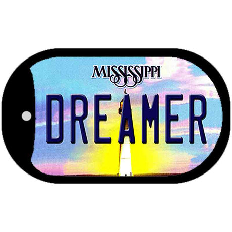 Dreamer Mississippi Novelty Metal Dog Tag Necklace DT-6588