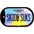 Skool Suks Mississippi Novelty Metal Dog Tag Necklace DT-6590