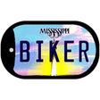 Biker Mississippi Novelty Metal Dog Tag Necklace DT-6592