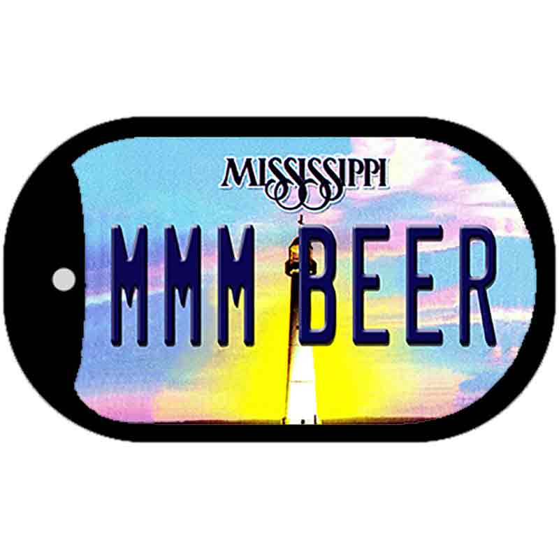 MMM Beer Mississippi Novelty Metal Dog Tag Necklace DT-6594