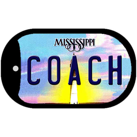 Coach Mississippi Novelty Metal Dog Tag Necklace DT-6596