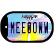 Meeooww Mississippi Novelty Metal Dog Tag Necklace DT-6597