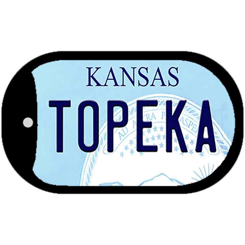 Topeka Kansas Novelty Metal Dog Tag Necklace DT-6608