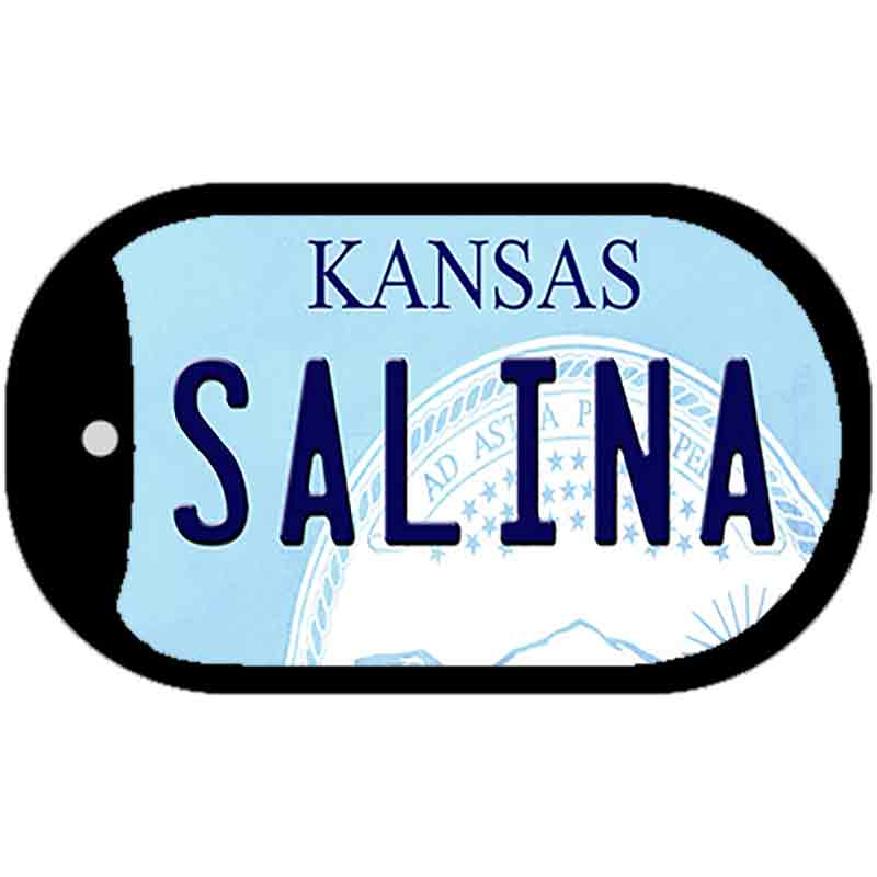 Salina Kansas Novelty Metal Dog Tag Necklace DT-6611