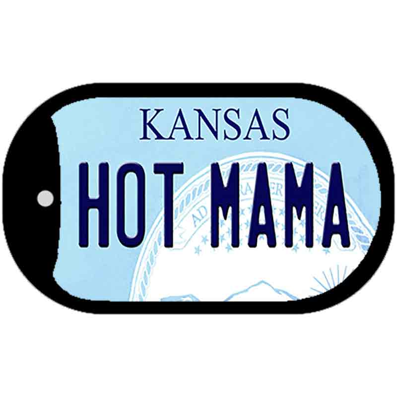 Hot Mama Kansas Novelty Metal Dog Tag Necklace DT-6615