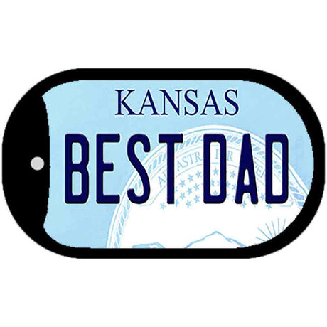 Best Dad Kansas Novelty Metal Dog Tag Necklace DT-6616