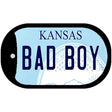 Bad Boy Kansas Novelty Metal Dog Tag Necklace DT-6623