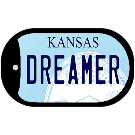 Dreamer Kansas Novelty Metal Dog Tag Necklace DT-6634