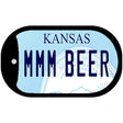 MMM Beer Kansas Novelty Metal Dog Tag Necklace DT-6640