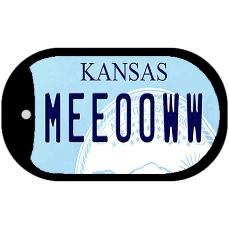 Meeooww Kansas Novelty Metal Dog Tag Necklace DT-6643